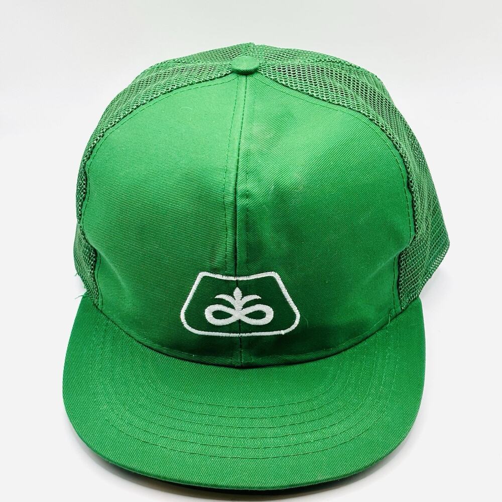 Pioneer Seed Green Mesh Snapback Truckers Hat never worn - Picture 3 of 5